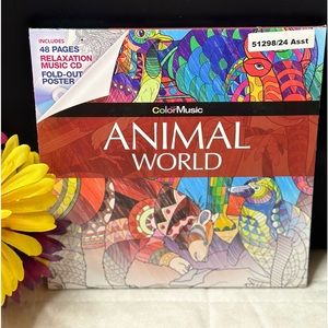 Color with Music: Animal World by Newbourne Media 2017, Mixed Media/Music CD